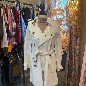 Burberry Classic White Trench Coat